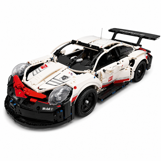 Porsche 911 RSR Replica 1:8 Scale Technical Building Blocks Sports Car Model