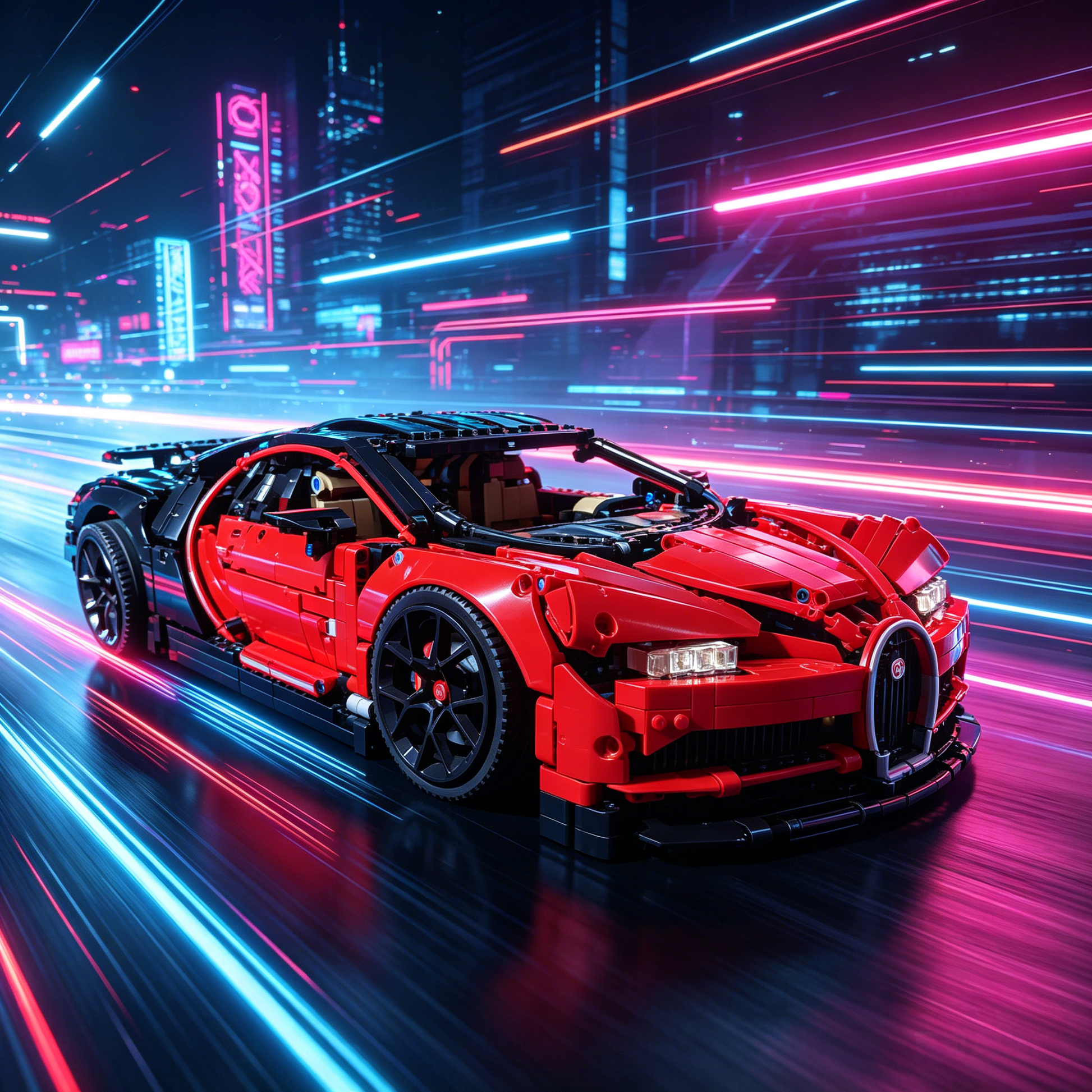 Flame Red & Black