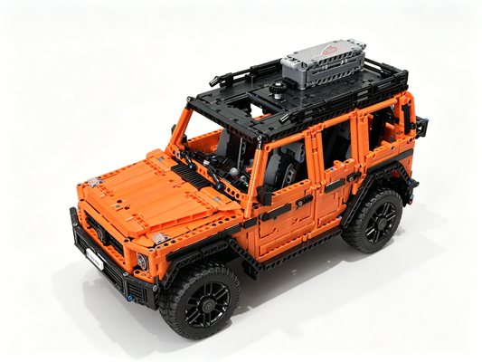 Windsor Gear 1：10 Scale Orange G500 Off Road Suv Technic Adult Display Collectible Car Finished Building Blocks