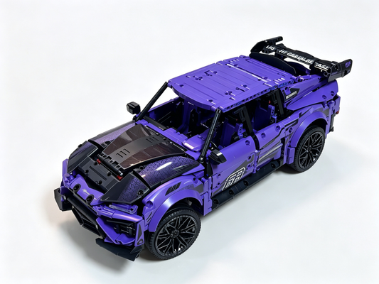 Windsor Gear 1:10 Purple Lamborghini Urus Widebody SUV Building Blocks Model