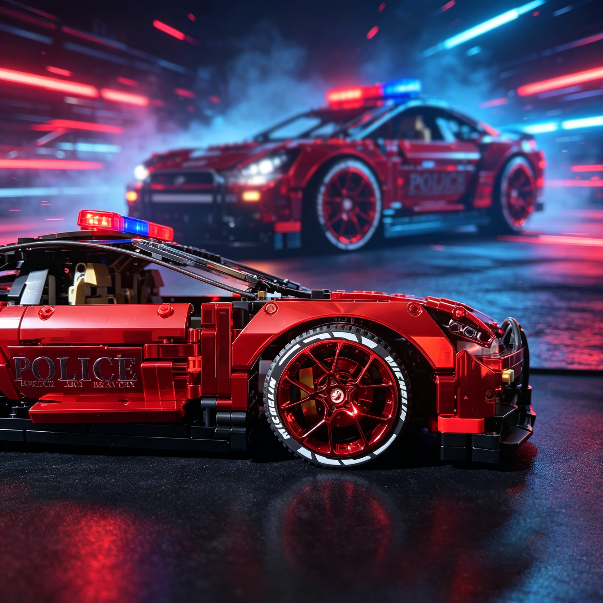 Red & Black Police