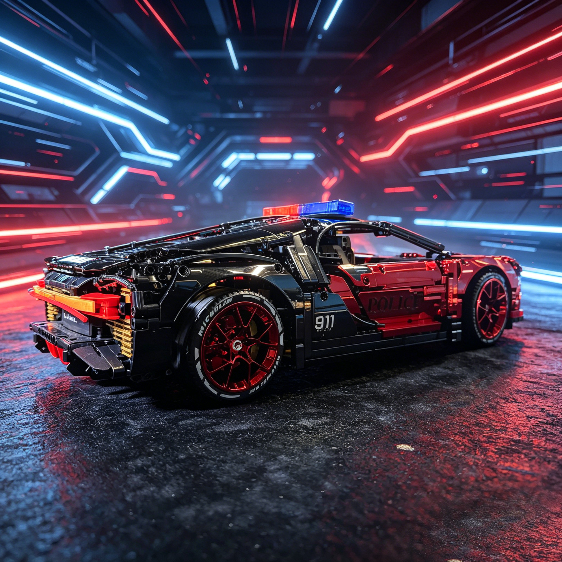 Red & Black Police