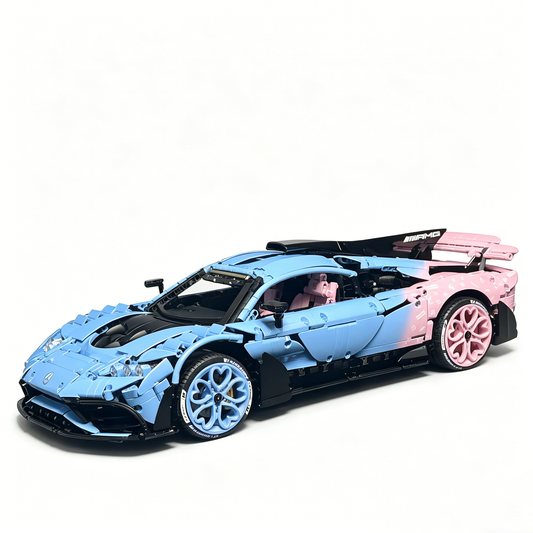 Windsor Gear Mercedes-AMG ONE LV Logo Custom Edition 1:8 Finished Building Block Car 3290PCS