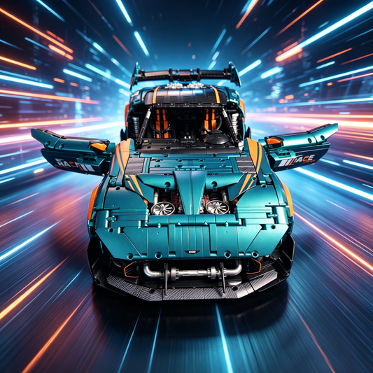 Windsor Gear GULY 10647 Aston Martin Vulcan 1:8 Finished Building Block Car 3794PCS