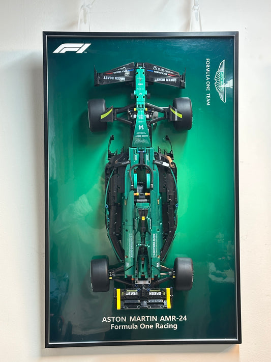 Windsor Gear Wall Mount Display Panel For Mercedes AMG F1 Brick Model