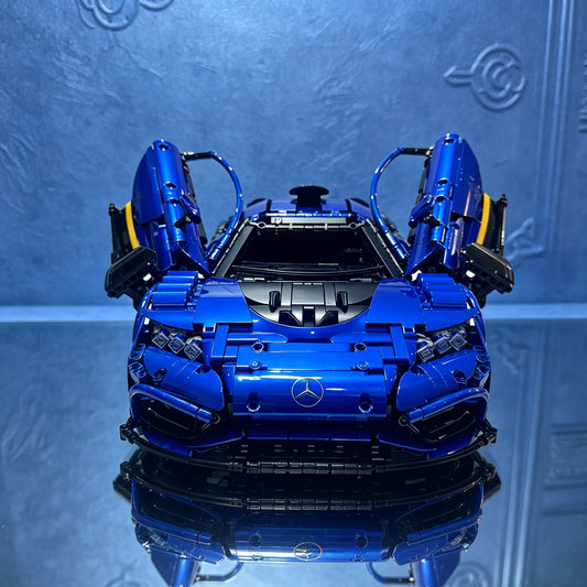 Windsor Gear Mercedes AMG One Metallic Blue Custom 3295PCS Finished Building Blocks