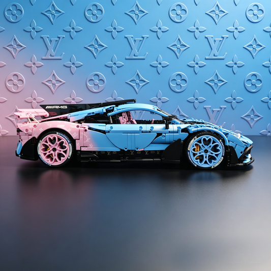 Windsor Gear Mercedes-AMG ONE LV Logo Custom Edition 1:8 Finished Building Block Car 3290PCS