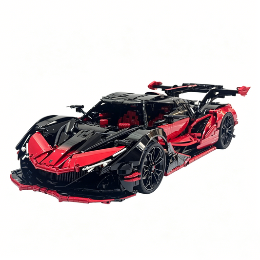 Apollo Intensa Emozione 1 8 Scale Model Car Black Red Finished Building Blocks