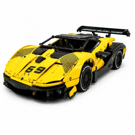 Windsor Gear Ferrari FXX-K Evo Custom Yellow & Black Livery 380PCS Finished Building Blocks