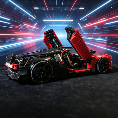 Flame Red & Black