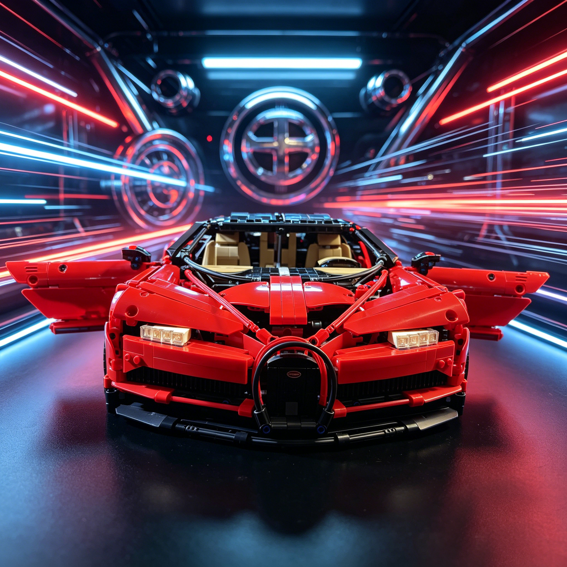 Flame Red & Black